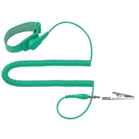 Eclipse ESD Wrist Strap,Adjustable,6 ft L,Green 900-133