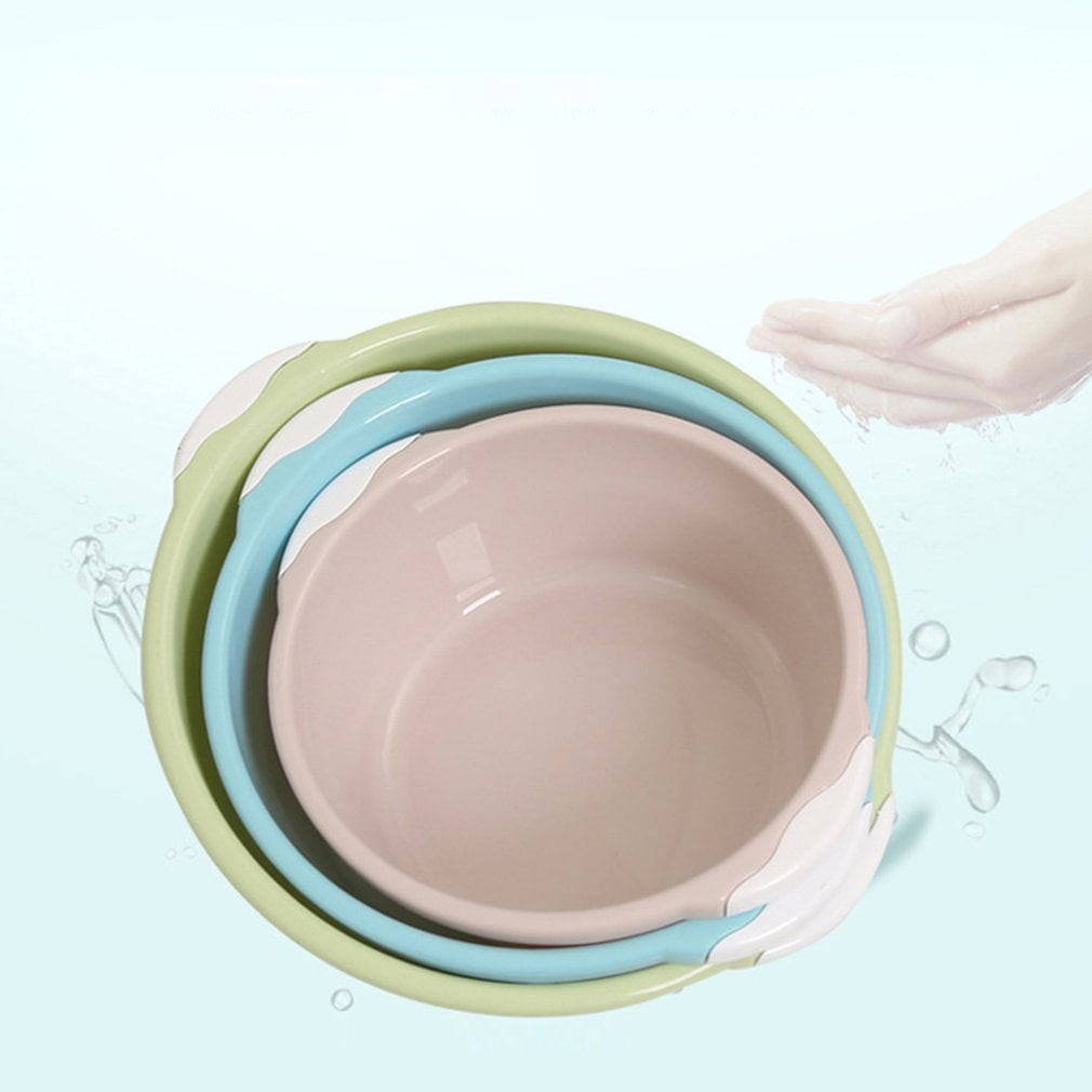 Household washbasin plastic basin small thick round dish sink wash