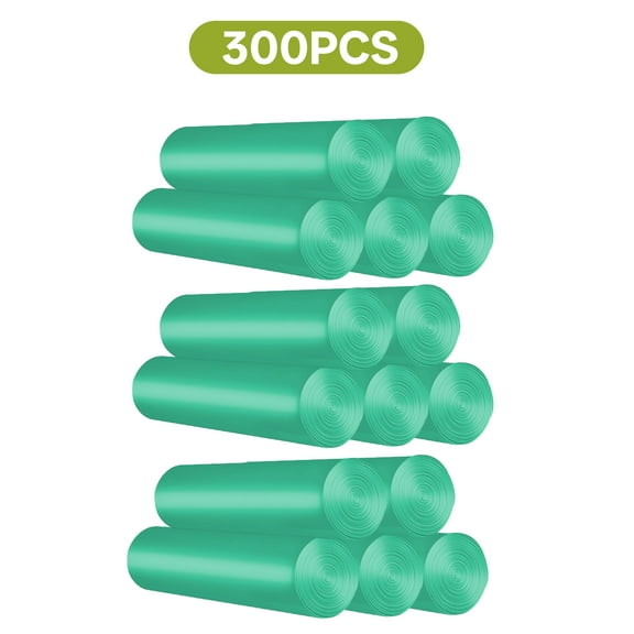 CCOCC 300Pcs Small Garbage Bags,4Galloneasy Tie Handles Kitchen Trash Bags,Bedroom Garbage Bags Biodegradable Trash Bags,style4
