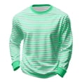 thumbnail image 6 of Ceisia Men's Regular Fit Horizontal Stripe Long Sleeve Round Neck Casual T-Shirt Gifts, 6 of 6