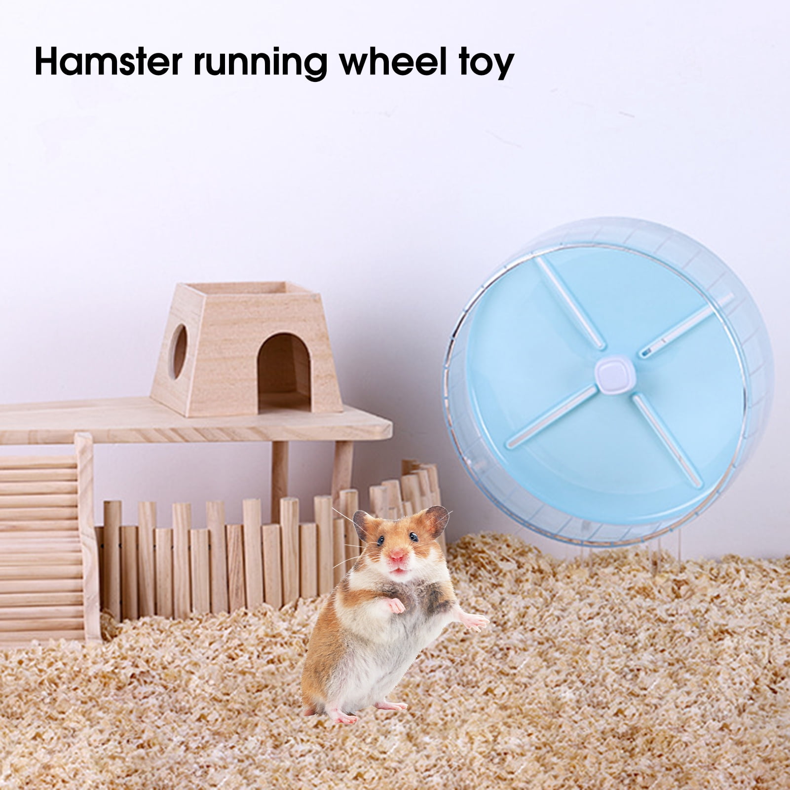 shenmeida Hamster Exercise Wheel Silent Spinning Running Wheels with Stand for Hamsters, Gerbils, Mice and Other Small Pets