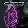thumbnail image 6 of Wireless Gaming Headsets with Microphone for PS5/PS4/PC/Switch,Bluetooth/2.4G/Wired Headphones with Microphone Detachable Noise-Canceling,Stereo Sound,Light,Foldable,Portable,Black, 6 of 8