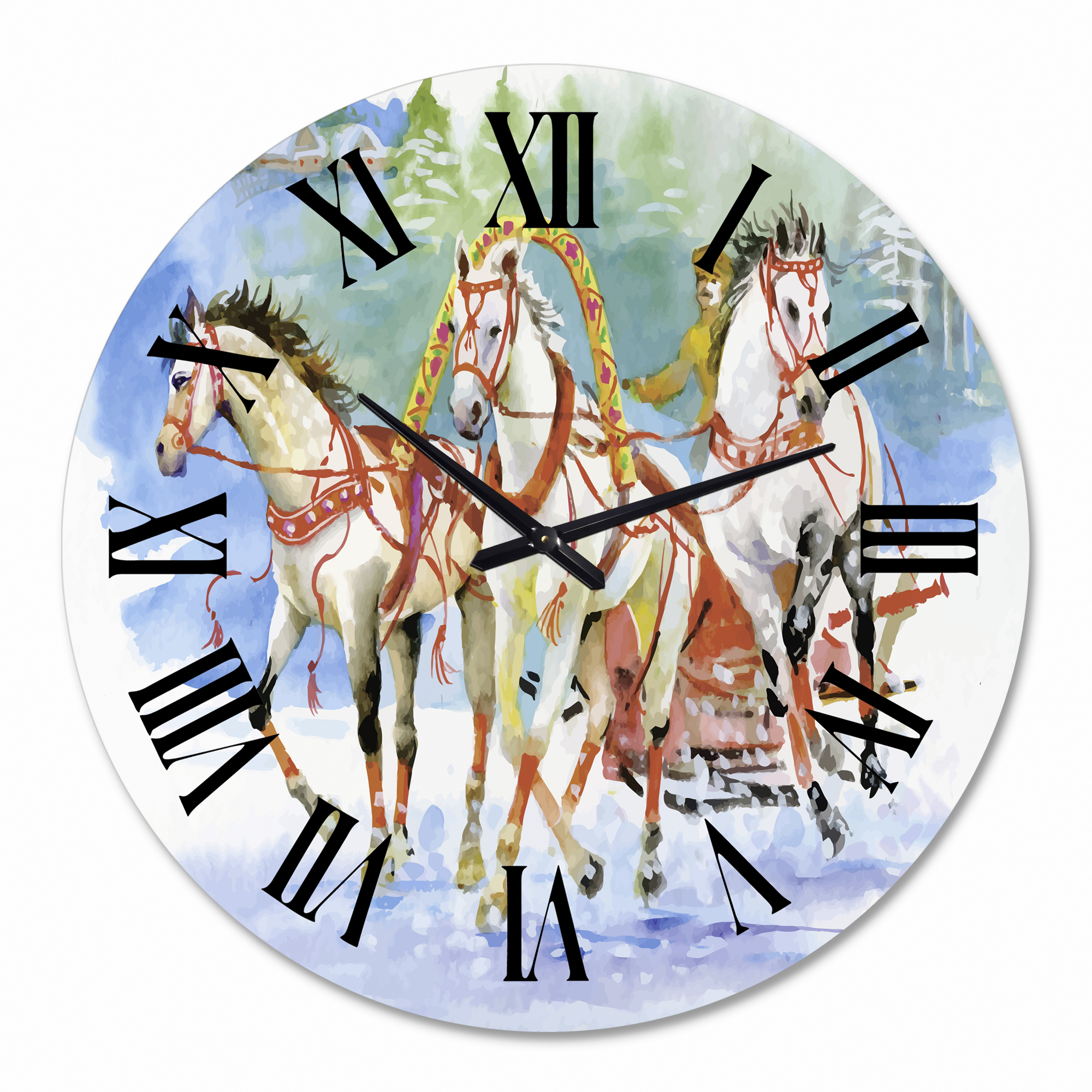 Designart 1 in Farmhouse Wall Clock