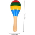 thumbnail image 3 of 2pcs,Wooden Maracas Musical Instruments for Kids Toddlers,  Colorful Percussion Shaker Set for Early Music Learning.,Multi-color, 3 of 9