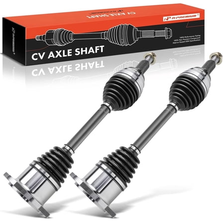 A-Premium Pair (2) Front CV Axle Shaft Assembly Compatible with Chevy Silverado 1500 07-20 Tahoe Suburban, GMC Sierra 1500 07-20 Yukon, Cadillac Escalade 07-20, 4x4 models, Driver and Passenger side
