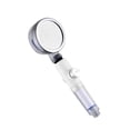 thumbnail image 2 of Wosthever Ducha de baño de 20mm, cabezal de ducha de chorro ajustable, ahorro de agua de alta presión, filtro de aniones para baño, boquilla de SPA para Juegos de accesorios de baño Blanco Wosthever HA005321-02, 2 of 6