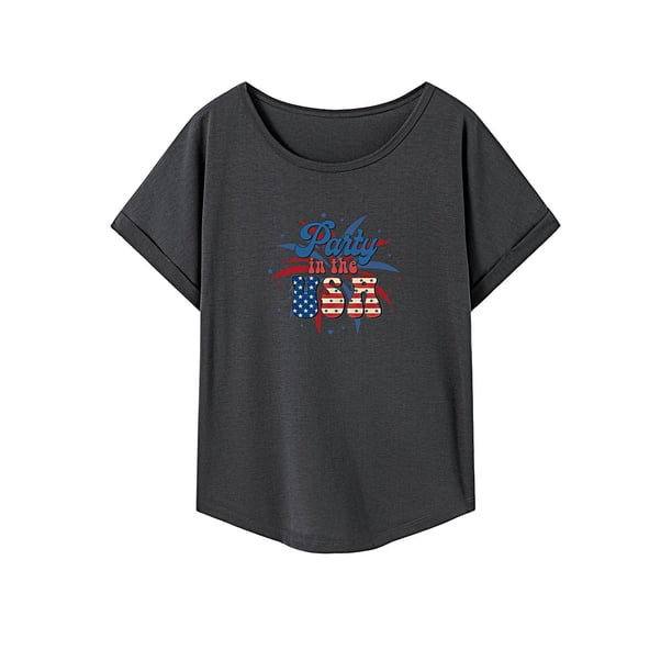 Camiseta de manga corta para mujer, ropa de calle clásica de verano, para uso diario en vacaciones SG