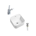 thumbnail image 1 of DROP Bath and Kitchen DR091316 Bathroom Vessel Sink Set, 1 of 5