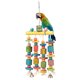thumbnail image 3 of Sywqhk Colorido loro mascota pájaro guacamayo colgante masticar juguete campanas bloques de madera columpio juguete Sywqhk Para estrenar, 3 of 6