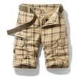 thumbnail image 1 of Pantalones Cortos Casuales Hombre A Cuadros 100% Algodón, 1 of 2