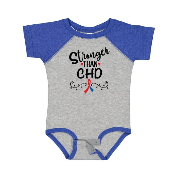 Inktastic Chd Awareness Month Ribbon Boys or Girls Baby Bodysuit