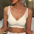 thumbnail image 2 of Sngxgn Womens Sports Bra Wirefree Seamless Padded Yoga Bra for Workout Gym Activewear(White,L), 2 of 8
