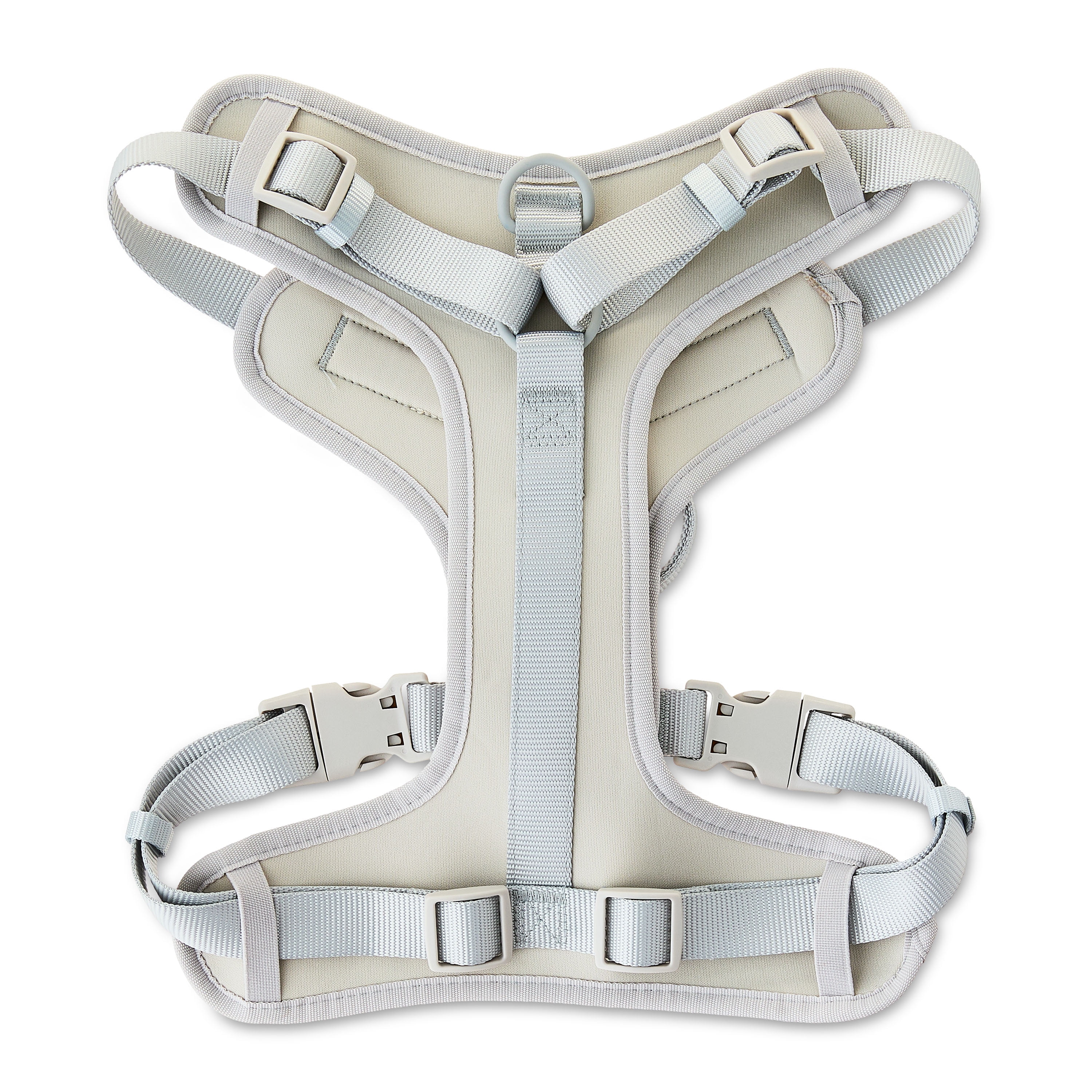Vibrant Life Neoprene Comfort Control Monochrome Dog Harness, Gray, XL