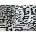 thumbnail image 4 of Ambesonne Bohemian Quilted Bedspread Set 3 Pcs, Scribble Ikat Art, King Size, White and Charcoal Grey, 4 of 5