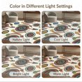 thumbnail image 7 of ODIKA 6'x9' Washable Area Rug Educational Motifs Border Cartoon Rocket Constellation Plane Playful Expressive for Queen Size Bedroom, Under Bed, Master Suite, Easy Care, Non-Shedding, 7 of 7