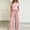 Pink, variant on WIZUTIZ Women's Modal Short Sleeve Top and Loose Sleep Pants Pajama Set Soft Knit Loungewear Stretchy Wide Leg Sleepwear 2 Piece Lounge Set