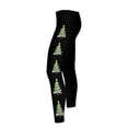 thumbnail image 4 of SYMOID Womens High Waisted Tummy Control Stretchy Christmas Tree Print Leggings - Black - Festive Holiday Comfort Wear,Size S, 4 of 9