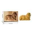 thumbnail image 4 of Moldes de galletas de madera, cortador de galletas grabado en relieve con patrón de piñas de ciervo de árbol de Navidad para hornear galletas en relieve, 4 of 5
