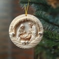 thumbnail image 4 of YIKA Christmas Decorations Religious Warm Family Holiday Dress Up Window Glass Pendant Christmas Decorations Indoor F, 4 of 5