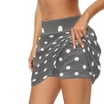 thumbnail image 5 of Uorisango Black and Gray Polka Dots Women's Athletic Golf Skorts Skirts Lightweight Versatile Running Sports Pickleball Skirt for Women Fashion with Shorts Workout Sports Daily Wear, 5 of 7