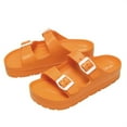 thumbnail image 2 of FREISTERN Women Thick Sole Slides Sandals Non-Slip Platform Slippers with Adjustable Buckle, 2 of 3