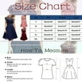 thumbnail image 2 of Dpytoraw Ladies Solid Color Crew Neck Lace Chiffon Short Sleeved Skirt Temperament Dress Casual Dress Dress Pink M, 2 of 4