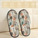 thumbnail image 2 of Fotbe Squirrels and Trees Pantuflas Peludas para Mujer con Estampado, Zapatillas de Peluche, Zapatos de Invierno para Casa, Uso Interior y Exterior-Large, 2 of 8