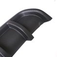 thumbnail image 2 of Difusor de labio de parachoques trasero de coche de fibra de carbono Universal 6 aletas, 2 of 7