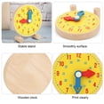 thumbnail image 4 of Cergrey Numbers Clock Model, Numbers Clock Model Toy Wooden Clock Learning Educational Kindergarten Toy for Children, Clock Model Toy, 4 of 7