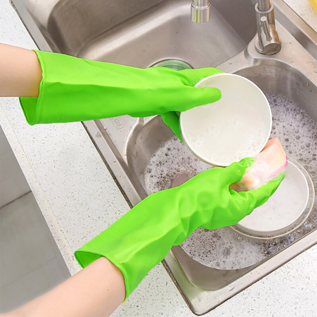 Waterproof Rubber Latex Gloves for Dish Washing Laundry Housework