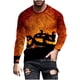 thumbnail image 1 of Blusas y camisas de manga larga y cuello redondo para hombre, estilo casual, con estampado de Halloween, de poliéster., 1 of 3