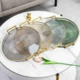 thumbnail image 2 of 1Pc Light Luxury Phnom Penh round Amphora Tray Home Plastic Fruit Plate Dinner Plate Ins Water Cup Tea Cup Storage Plate C, 2 of 6
