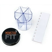 Pill Thing Monster Jr Daily Medication Sort Dose Organizer Secure Travel Pill Dispenser with Labels