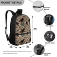 thumbnail image 4 of Jeiento Camo Hunting Duck Boys 17 Inch Kids Backpack Set of 5 Lightweight School Bag with Lunch Bag, Pencil Case and Bookmarks Breathable for 9-12 Years Old, 4 of 8