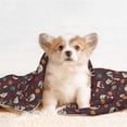 thumbnail image 4 of Naloa Skull colorful flower Dog Blanket, 3 Sizes Cat Blanket for Indoor Cats Large Medium Small Dog Gifts-Medium, 4 of 8