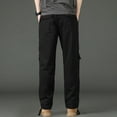 thumbnail image 6 of Zshosam Men's Casual Pants Lightweight Stretch Slim Fit Pants with Pockets(Black,XL), 6 of 7