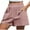 Pink, variant on aidice Womens Cotton Linen Shorts Elastic High Waisted Lightweight Shorts Summer Casual Solid Basic Shorts with Pockets