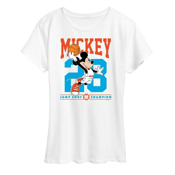 Disney - Mickey Jump Shot - Women's Short Sleeve Graphic T-Shirt