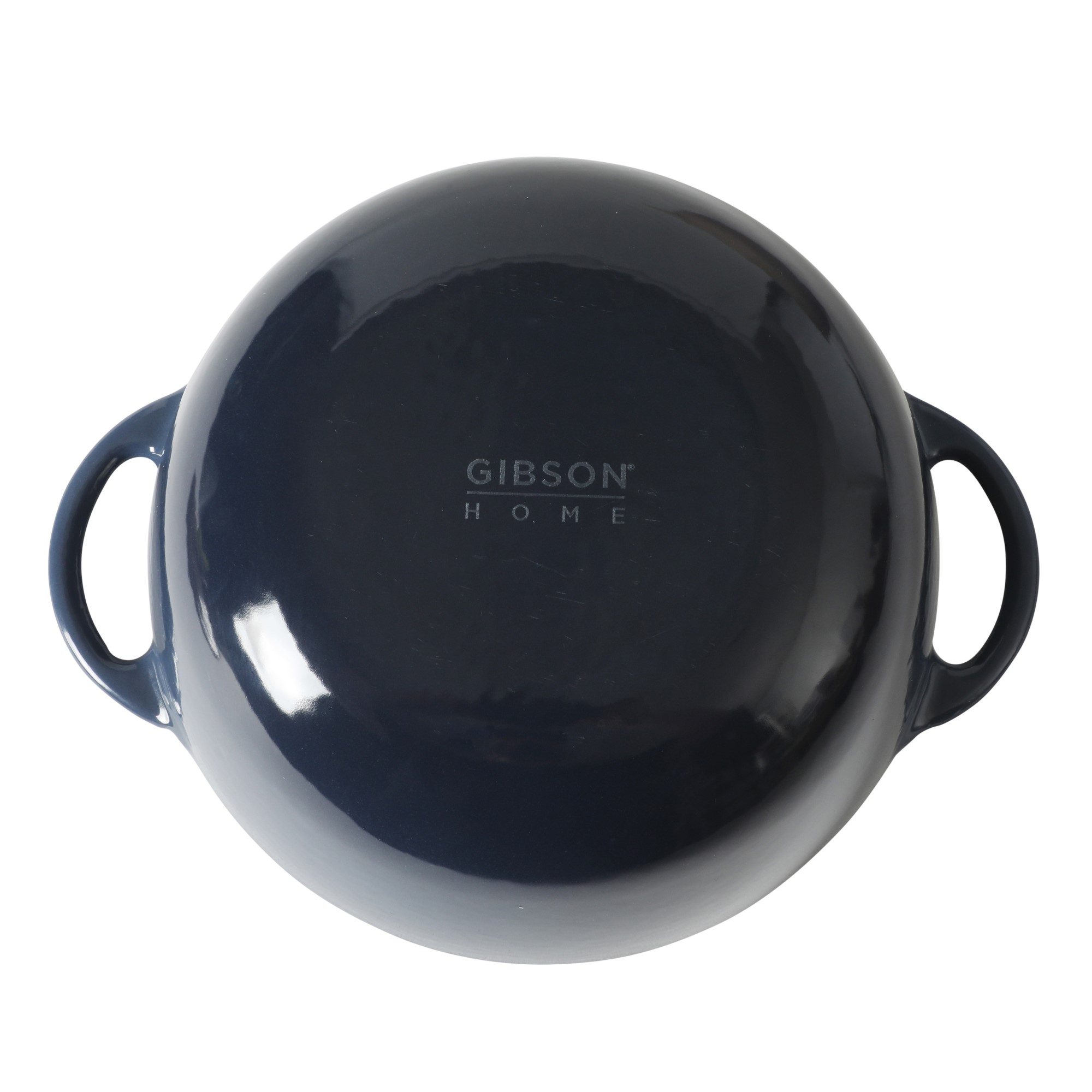 Gibson Home 2.65 Qt Enameled Cast Iron Dutch Oven Pot with Lid – Round, Oven Safe to 500°F, Ideal for Bread Baking & Stews - Gradient Blue