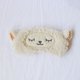 thumbnail image 5 of Antifaz para dormir de animales de lana de cordero con los ojos vendados para niños, niñas, viajes de fiesta (1 pieza de oveja) JAMW Sencillez, 5 of 5