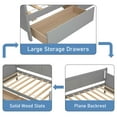 thumbnail image 6 of Aukfa Twin Daybed with Storage Drawers, Wooden Platform Bed - Gray, 6 of 8