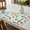 thumbnail image 6 of Placemat, Pioneer Flower Floral Print Pattern Place Mats Table Mat Set Of 2, PVC Washable Placemats for Party Kitchen Dining Decoration, 18x12 Inch, Fade Resistant, 6 of 6