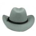 thumbnail image 3 of BRDFRL Cowboy Hat for Boys Girls Western Felt Fedora Hat for Kids 3-7 Years, 3 of 4