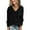 Black, variant on Shine Up Womens Tops V Neck Long Sleeve Shirts Lightweight Pullover Casual Tunic Tops