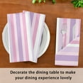 thumbnail image 6 of Napkin Satin Napkin 20*20Inchx4 Kitchen Towel Dinner Plate Towel Decorative Towel Napkin Tea Towel Suitable For Kitchen Table Purple and Pink Stripes, 6 of 8