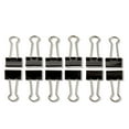 thumbnail image 2 of Pen+Gear Small Metal Binder Clips, Black, 12 Count, 2 of 4