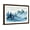 Brown Frame, variant on Art.com Watercolor Illustration. Winter Mountains Landscape, Trees, Sky. Art Print by AlexGreenArt, White Frame Wall Art, 44" x 32"