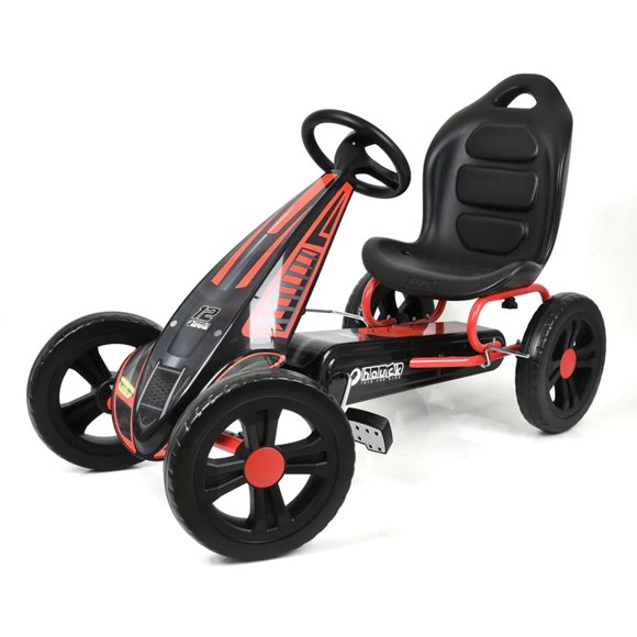 hauck Cyclone Pedal Go Kart with Adjustable Bucket Seat for Kids Ages 4 to 8