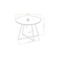 thumbnail image 2 of Bowery Hill Table à Manger Ronde Moderne de 40 Pouces en Placage et Métal, Chêne Anglais, 2 of 8