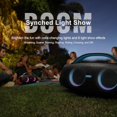 thumbnail image 2 of DOSS Extreme Boom Pro Bluetooth speaker Extra Bass, 20H Playtime, Party-Sync Led Lights, IPX6 Waterproof (Blue) - Refurbished Excellent, 2 of 5
